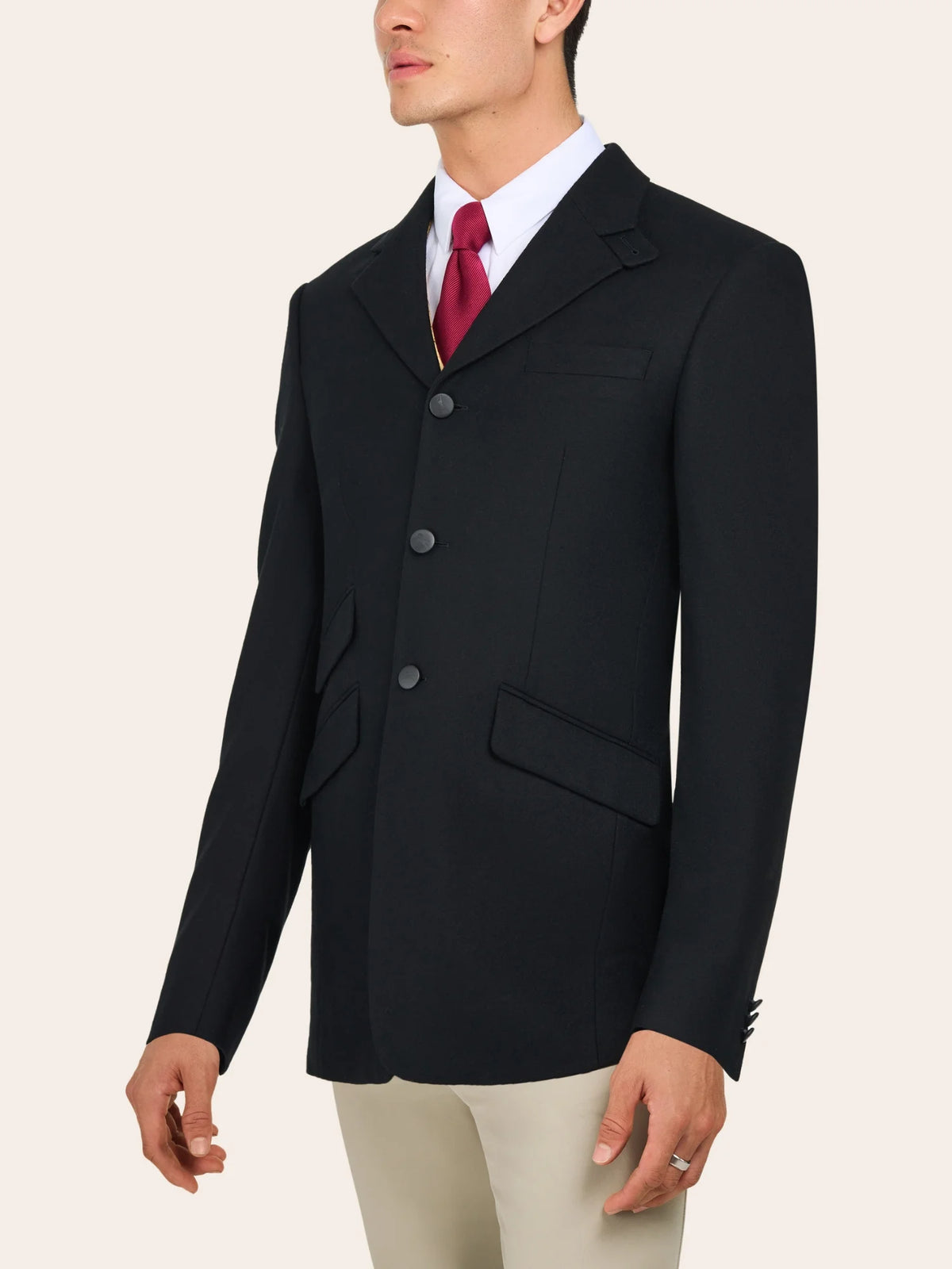ジャケット・アウター Ntrul CLASSIC MELTON JACKET BLACK メンズ