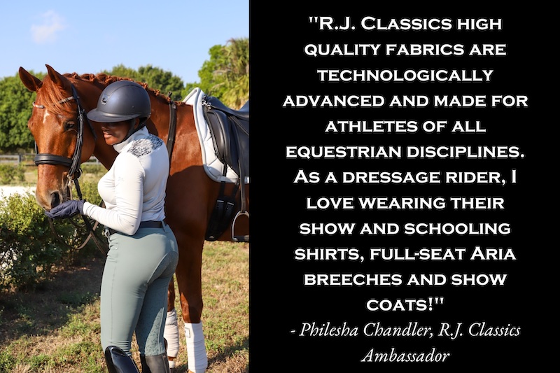 Philesha Chandler dressage rider quote on dressage show attire