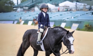 Young rider at USEF Pony Finals